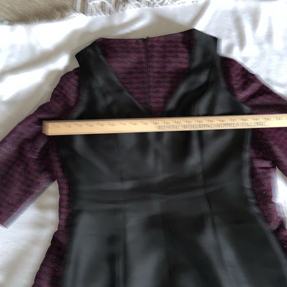 B Michael America size 10 couture shift dress & swing jacket plum purple & black - Picture 15 of 16